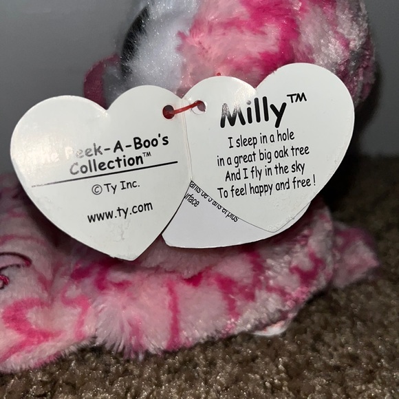 TY Peek-A-Boo Milly The Owl Beanie Baby - Picture 5 of 5